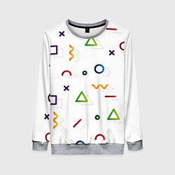 Женский свитшот Геометрический хаос
