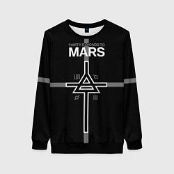 Свитшот женский 30 Seconds to Mars - poster, цвет: 3D-черный