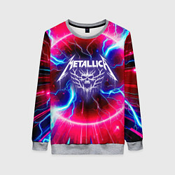 Женский свитшот Metallica - neon glow