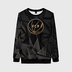 Свитшот женский Porto golden poly, цвет: 3D-черный