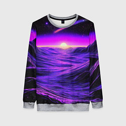 Женский свитшот Космический пейзаж и комета