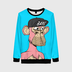 Свитшот женский NFT pink ape, цвет: 3D-черный