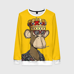 Свитшот женский NFT ape king, цвет: 3D-белый