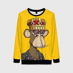Свитшот женский NFT ape king, цвет: 3D-черный