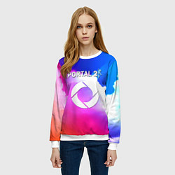 Свитшот женский Portal закат, цвет: 3D-белый — фото 2
