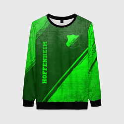 Женский свитшот Hoffenheim - green gradient вертикально