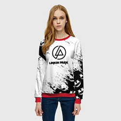 Свитшот женский Marshmello x Linkin park, цвет: 3D-красный — фото 2