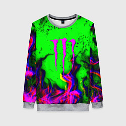 Женский свитшот Monster Energy flame