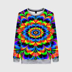 Женский свитшот Оптические иллюзии психоделика