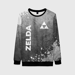 Женский свитшот Zelda - grey gradient вертикально