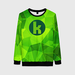 Свитшот женский The Killers green poly, цвет: 3D-черный