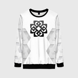 Свитшот женский Breaking Benjamin white poly, цвет: 3D-черный