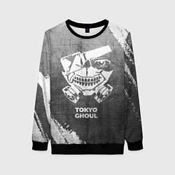 Свитшот женский Tokyo Ghoul - grey gradient, цвет: 3D-черный