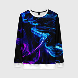 Свитшот женский Color blue pink, цвет: 3D-белый