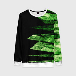 Женский свитшот Color green black