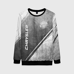 Женский свитшот Chrysler - grey gradient вертикально