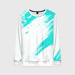 Женский свитшот Color white light blue
