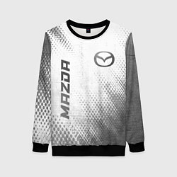 Свитшот женский Mazda - white gradient вертикально, цвет: 3D-черный