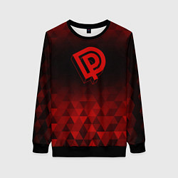 Женский свитшот Deep Purple red poly