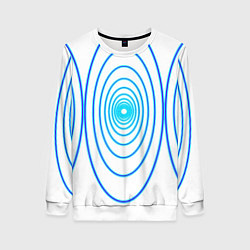 Женский свитшот Овалы с свечением