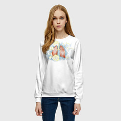 Свитшот женский Легкое дыхание, цвет: 3D-белый — фото 2