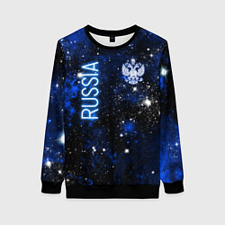 Женский свитшот Звёздное небо России и герб