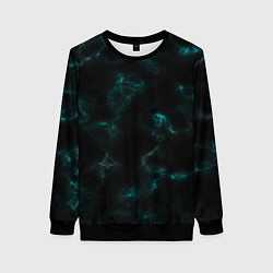 Женский свитшот Color black turquoise