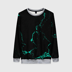 Женский свитшот Color black turquoise