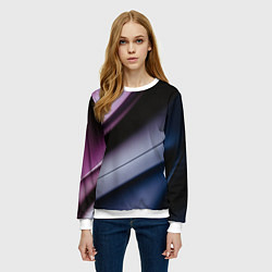 Свитшот женский Multicoloured, цвет: 3D-белый — фото 2
