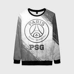 Свитшот женский PSG - white gradient, цвет: 3D-черный
