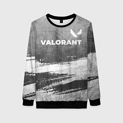 Свитшот женский Valorant - grey gradient посередине, цвет: 3D-черный