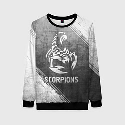 Женский свитшот Scorpions - grey gradient