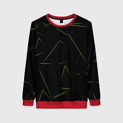 Женский свитшот Color green line