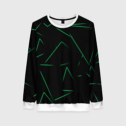 Женский свитшот Color light green line