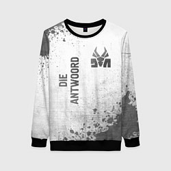 Свитшот женский Die Antwoord - white gradient вертикально, цвет: 3D-черный