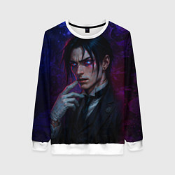 Свитшот женский Себастьян Михаэлис реализм, цвет: 3D-белый