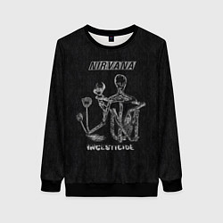 Свитшот женский Нирвана инцестисайд, цвет: 3D-черный