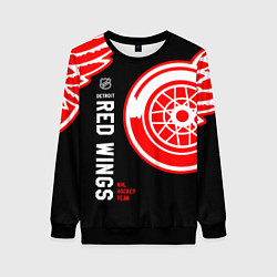 Свитшот женский Detroit Red Wings team, цвет: 3D-черный