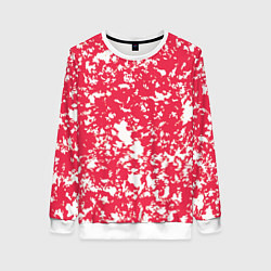 Свитшот женский Розовый пятнистый, цвет: 3D-белый