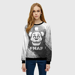 Свитшот женский FNAF - grey gradient, цвет: 3D-черный — фото 2