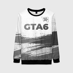 Женский свитшот GTA6 - white gradient посередине