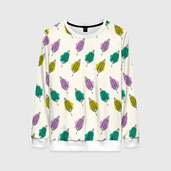 Женский свитшот Листья на пятнах