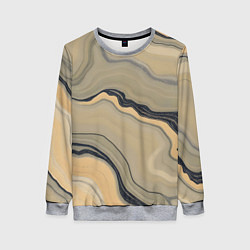 Свитшот женский Песочный мрамор, цвет: 3D-меланж