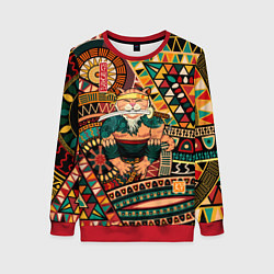 Женский свитшот Кот самурай - Айко