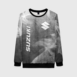Свитшот женский Suzuki - grey gradient вертикально, цвет: 3D-черный