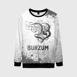 Свитшот женский Burzum - white gradient, цвет: 3D-черный