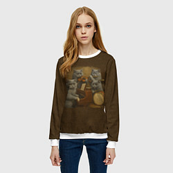 Свитшот женский Когда твоя Наташа певица, цвет: 3D-белый — фото 2