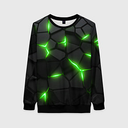 Женский свитшот Зеленая неоновая броня