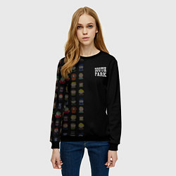 Свитшот женский Персонажи Южный парк и лого, цвет: 3D-черный — фото 2