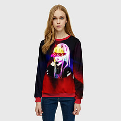 Свитшот женский Anime XX Zero Two 002, цвет: 3D-красный — фото 2